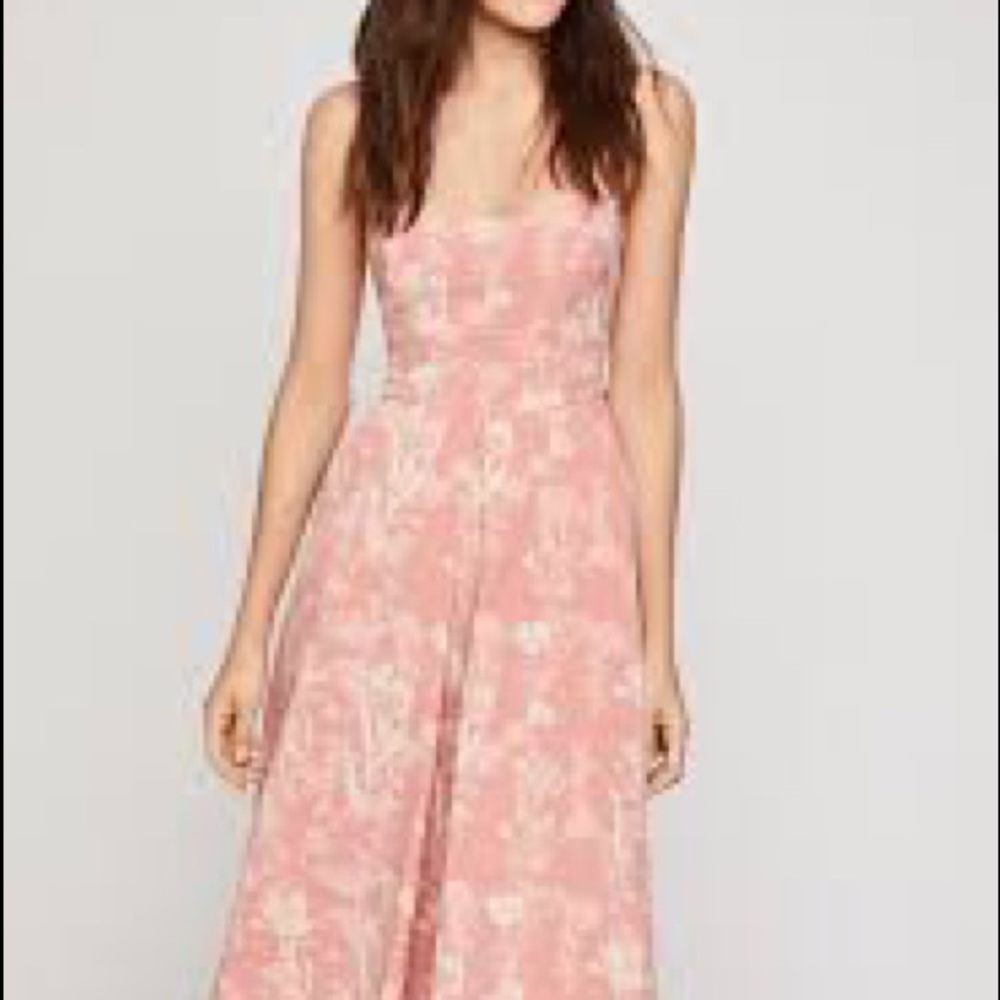 BCBGeneration Strappy Floral midi dress
